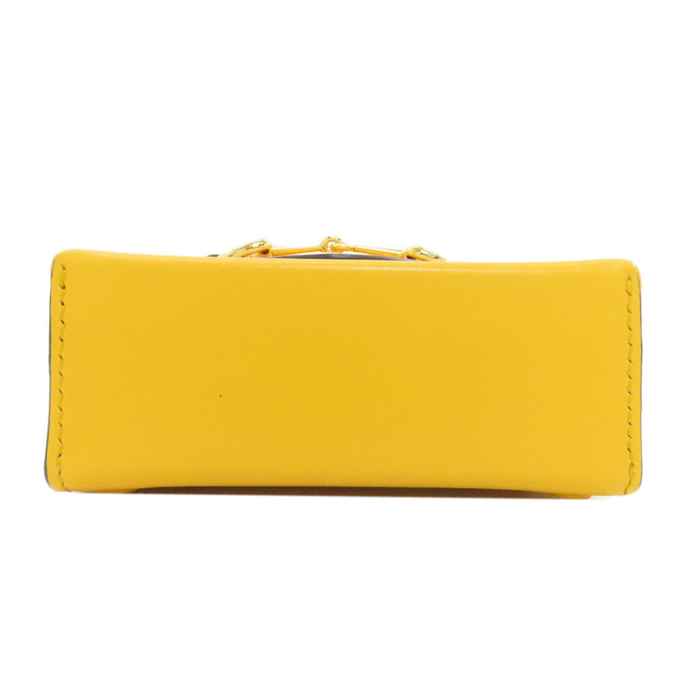 GUCCI Authentic Yellow Leather Horsebit Shoulder Bag - Picture 4 of 16
